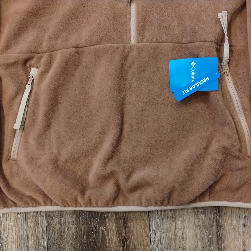 Women's Columbia Sequoia Grove 1/2 Zip Brown Fleece Pullover Size XL NWT - Picture 11 of 13